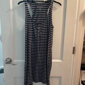 Lilly Pulitzer Navy and White Striped Dress